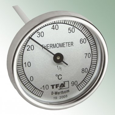 Kompostthermometer 90°C aus Metall, Länge 40 cm 1