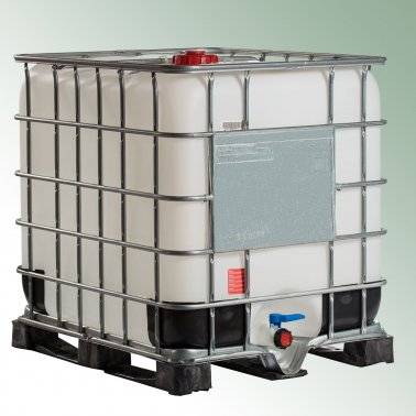 IBC Container 1000 L auf Kunststoffpalette 1