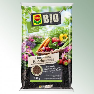 COMPO Bio Horn + Knochenmehl 6-8-2, Pack = 2,5 kg 1