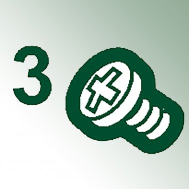 Edelstahl-Schraube Ø 3 mm Nr. 3 1