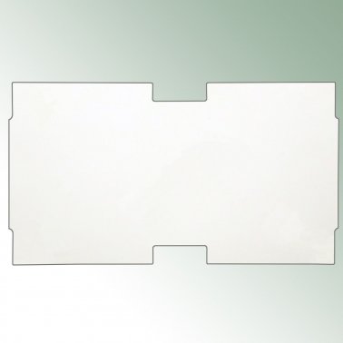 TT-Schildblätter f. Janus-Stab 125x70x0,3mm - weiß 1
