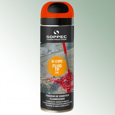 SOPPEC Markierungsspray 500 ml Fluo TP, Farbe: neonorange 1