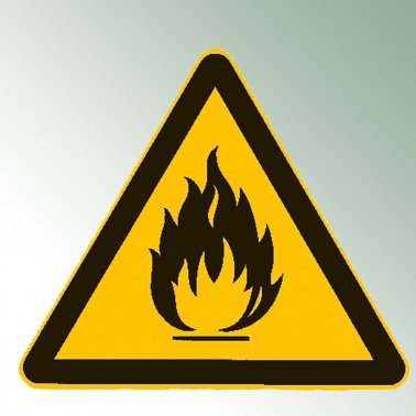 Warnzeichen Warnung vor feuergefährlichen Stoffen 1