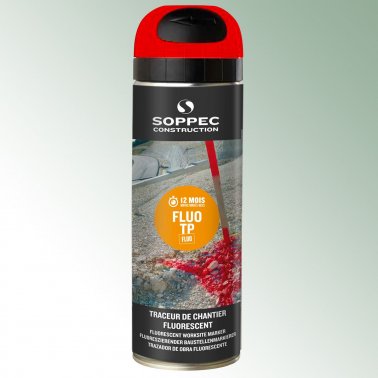 SOPPEC Markierungsspray 500 ml Fluo TP, Farbe: neonrot 1
