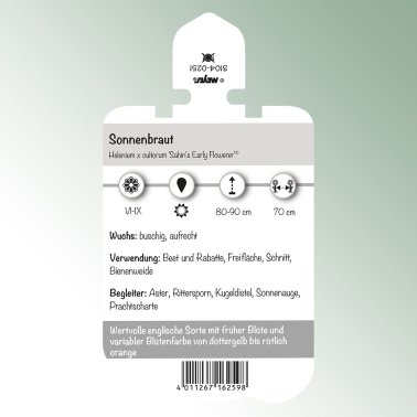 Image Stick-on labels perennials Helenium 'Sahin's Early F.'® Sunflower