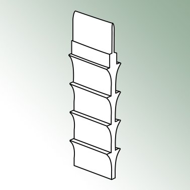 Beton- und Erdanker für Aluminiumprofil Limaflex®120, Höhe 180 mm, Breite 60 mm