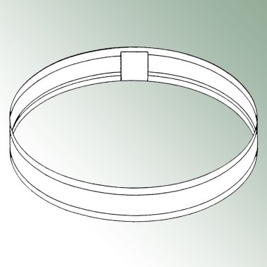 Bogen Ø 500 mm für Aluminiumprofil Viaflex®