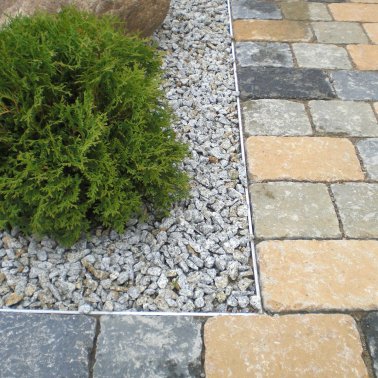 Rasenkante / Beetbegrenzung Aluminiumprofil Limaflex®120, 12 x 250 cm