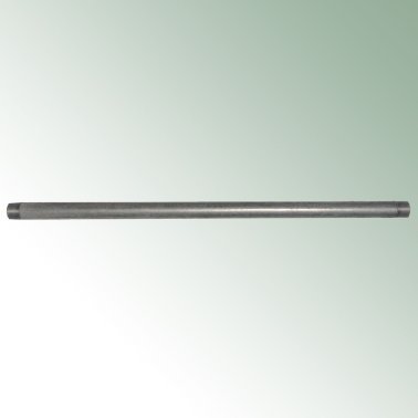 Stahlrohr verzinkt 2 m, beidseitig 1/2'' AG als Abziehstange geeignet