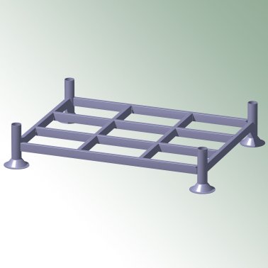 Stapelpaletten, Grundgestell / Euro-Rack, 137 cm x 100 cm