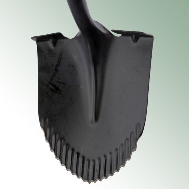 MEYbest HORNETS Spatenschaufel, mit langem Fiberglasstiel, scharfe Grabezahnung