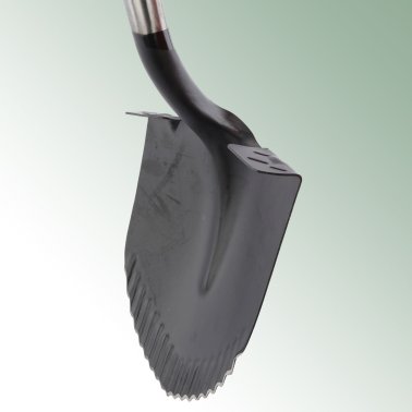 MEYbest HORNETS Spatenschaufel, mit langem Fiberglasstiel, scharfe Grabezahnung