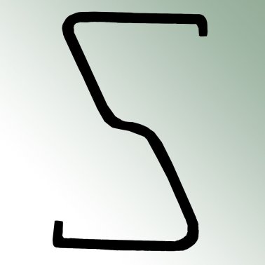 Zaunpfahl Z-Profil, 210 cm, für Knotengeflecht 145–160 cm