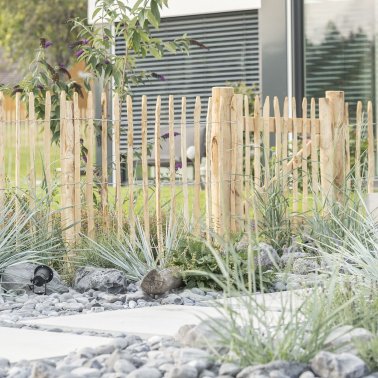 Staket av äkta kastanj, 1,0 x 5,0 m