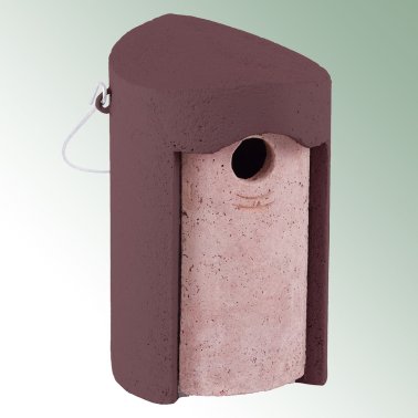 SCHWEGLER Nisthöhle 1B, Flugloch 32 mm, Holzbeton, braun