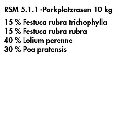 Parkplatzrasen RSM 5.1.1 Standard, 10 kg