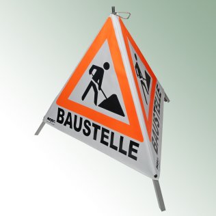 Pyramide de signalisation de chantier, 70 cm de côté