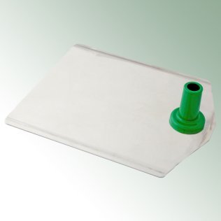 Standplatte Nirosta Edelstahl für Plakatrahmen