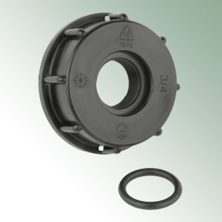 Tankadapter (IBC Tank), 3/4'' IG x 60 mm Grobgewinde