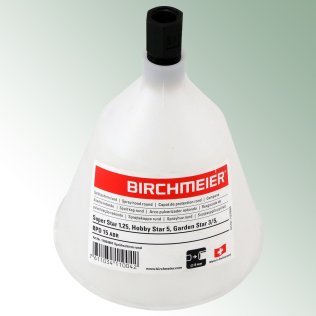 Sprühschirm Ø 12,5 cm, weiß Birchmeier, mit Rundsprühdüse 1/4'' IG