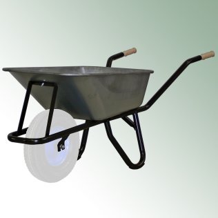 Bau-Karre Profi 100 l, schwarzes Gestell, ohne Rad, unmontiert