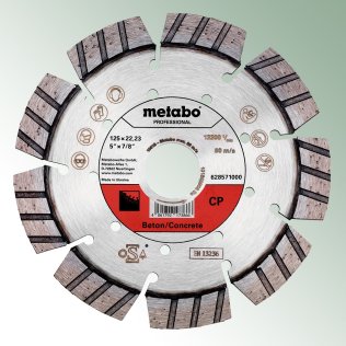 Metabo Diamanttrennscheibe CP-Professional 125 x 22,23 mm, für Stein, Beton