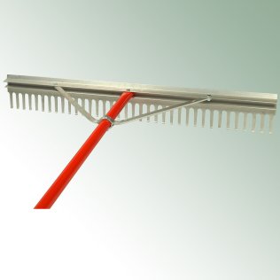 Aluminium levelling rake with handle, length 174 cm