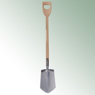 Bêche de marais, manche en D