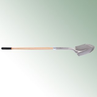 MEYbest HORNETS Spatenschaufel, mit Holzstiel und scharfer Grabezahnung