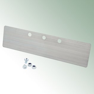 Ersatzmesser für Messerschuffel 20 cm, mit Schraube und Mutter, 2-fach Lochung