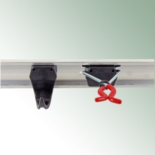 Aluschiene 100 cm, für Gerätehalter Bruns