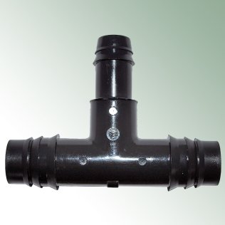 T-Verbinder 20 x 16 x 20 mm für Rohr-Ø 20 mm