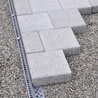 steinfix® gerade h22, Randabschlussprofil grau, 22 mm x 2 m