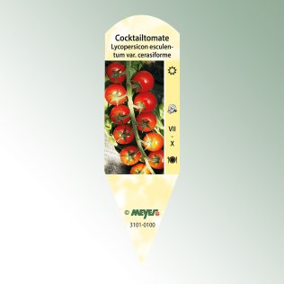 Bild på klisteretiketter Favorit Lycopersicon esc. v. cerasif. Cocktailtomat