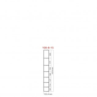 Knotengeflecht 100 cm - 8/15 Crapal®, Rolle = 50 m