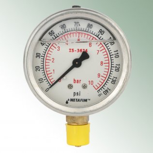 Druckmanometer 1/4'' AG 0 - 10 bar
