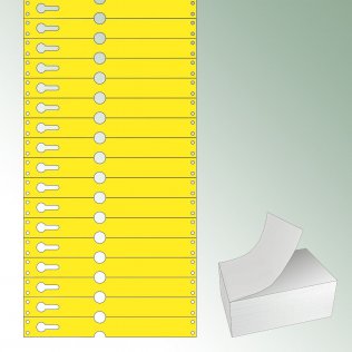 Tyvek®-Schlaufen 220x25,50mm gelb, unbedruckt