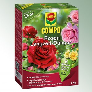 COMPO Rosen Langzeitdünger 14,5-7-15(+2), Pack = 2 kg