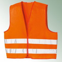 Warnweste 100% Polyester leucht-orange
