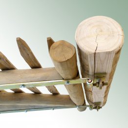 Torpfosten für Staketenzaun Länge 175 cm, Ø 11-14cm