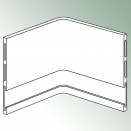 Eckelement 90° (außen) für Aluminiumprofil Limaflex® 120
