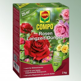 COMPO Rosen Langzeitdünger 14,5-7-15(+2), Pack = 2 kg
